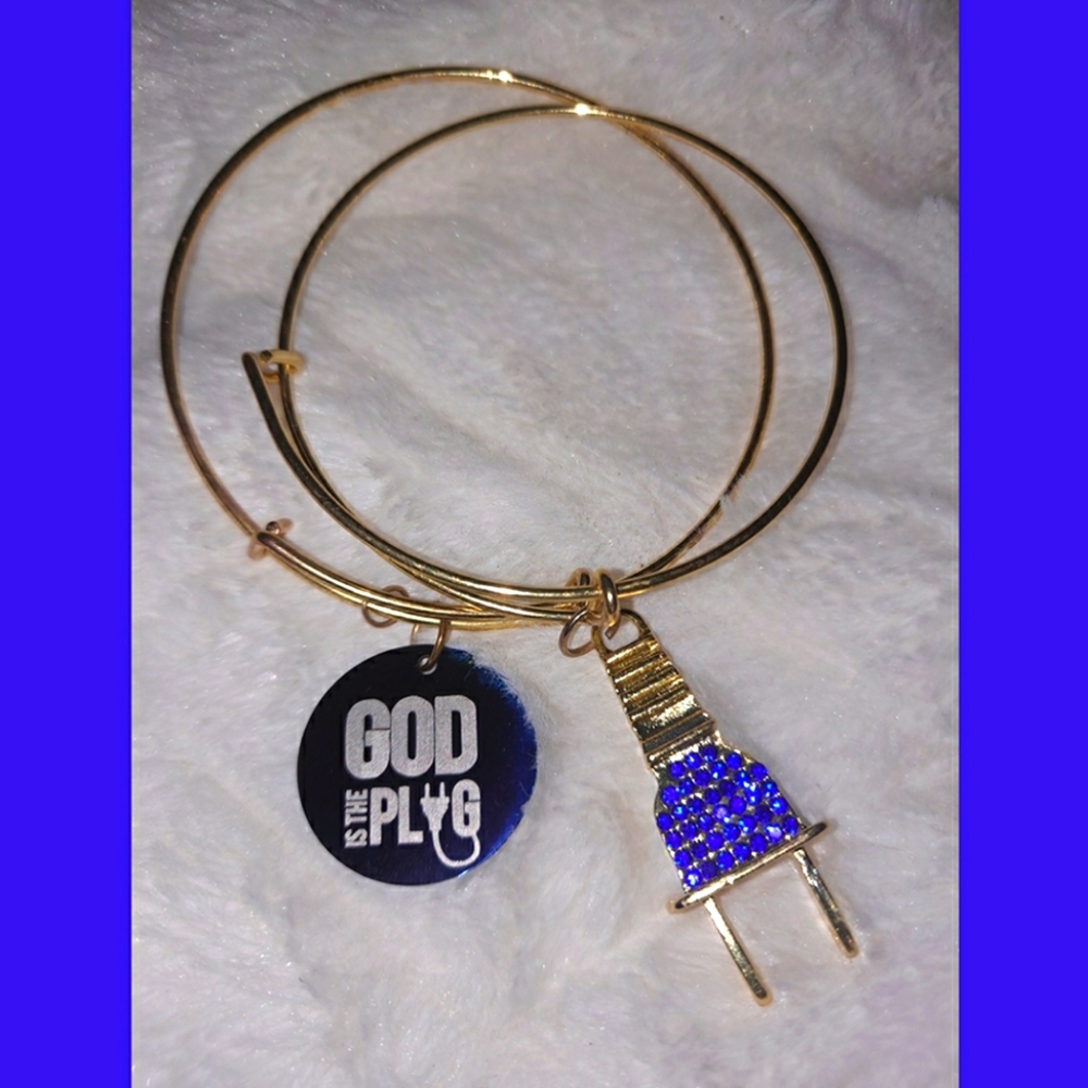 God is plug bangle set - Picture 1 of 1